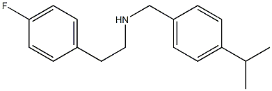 [2-(4-fluorophenyl)ethyl]({[4-(propan-2-yl)phenyl]methyl})amine 结构式