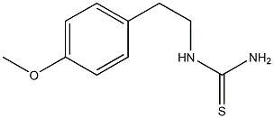 [2-(4-methoxyphenyl)ethyl]thiourea 结构式