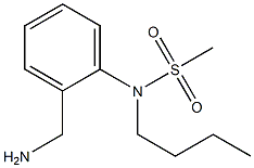 [2-(aminomethyl)phenyl]-N-butylmethanesulfonamide 结构式