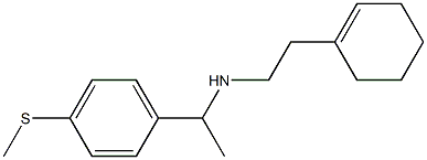 [2-(cyclohex-1-en-1-yl)ethyl]({1-[4-(methylsulfanyl)phenyl]ethyl})amine 结构式