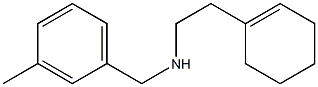 [2-(cyclohex-1-en-1-yl)ethyl][(3-methylphenyl)methyl]amine 结构式