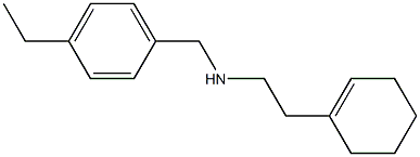 [2-(cyclohex-1-en-1-yl)ethyl][(4-ethylphenyl)methyl]amine 结构式