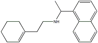 [2-(cyclohex-1-en-1-yl)ethyl][1-(naphthalen-1-yl)ethyl]amine 结构式