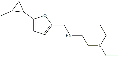 [2-(diethylamino)ethyl]({[5-(2-methylcyclopropyl)furan-2-yl]methyl})amine 结构式