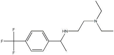 [2-(diethylamino)ethyl]({1-[4-(trifluoromethyl)phenyl]ethyl})amine 结构式