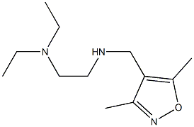 [2-(diethylamino)ethyl][(3,5-dimethyl-1,2-oxazol-4-yl)methyl]amine 结构式