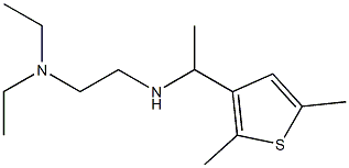[2-(diethylamino)ethyl][1-(2,5-dimethylthiophen-3-yl)ethyl]amine 结构式