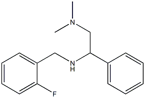 [2-(dimethylamino)-1-phenylethyl][(2-fluorophenyl)methyl]amine 结构式