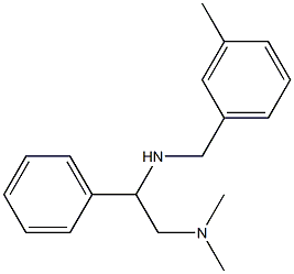 [2-(dimethylamino)-1-phenylethyl][(3-methylphenyl)methyl]amine 结构式