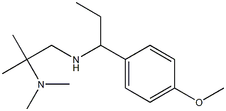 [2-(dimethylamino)-2-methylpropyl][1-(4-methoxyphenyl)propyl]amine 结构式
