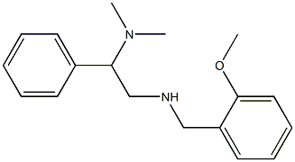 [2-(dimethylamino)-2-phenylethyl][(2-methoxyphenyl)methyl]amine 结构式