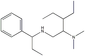 [2-(dimethylamino)-3-ethylpentyl](1-phenylpropyl)amine 结构式