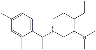 [2-(dimethylamino)-3-ethylpentyl][1-(2,4-dimethylphenyl)ethyl]amine 结构式