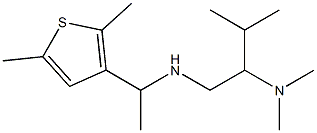 [2-(dimethylamino)-3-methylbutyl][1-(2,5-dimethylthiophen-3-yl)ethyl]amine 结构式