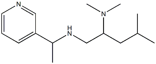 [2-(dimethylamino)-4-methylpentyl][1-(pyridin-3-yl)ethyl]amine 结构式