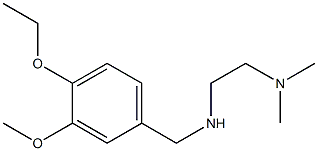 [2-(dimethylamino)ethyl][(4-ethoxy-3-methoxyphenyl)methyl]amine 结构式