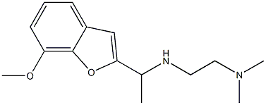 [2-(dimethylamino)ethyl][1-(7-methoxy-1-benzofuran-2-yl)ethyl]amine 结构式