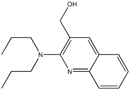 [2-(dipropylamino)quinolin-3-yl]methanol 结构式