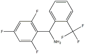 [2-(trifluoromethyl)phenyl](2,4,6-trifluorophenyl)methanamine 结构式