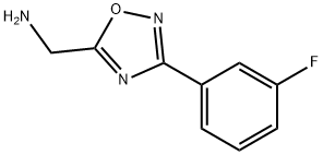 [3-(3-fluorophenyl)-1,2,4-oxadiazol-5-yl]methanamine 结构式