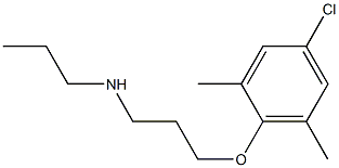 [3-(4-chloro-2,6-dimethylphenoxy)propyl](propyl)amine 结构式