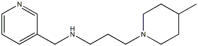 [3-(4-methylpiperidin-1-yl)propyl](pyridin-3-ylmethyl)amine 结构式