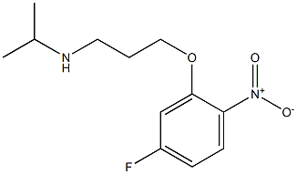 [3-(5-fluoro-2-nitrophenoxy)propyl](propan-2-yl)amine 结构式