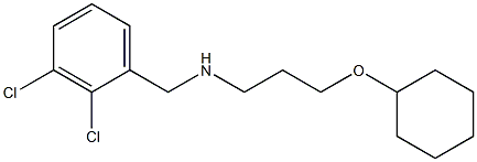 [3-(cyclohexyloxy)propyl][(2,3-dichlorophenyl)methyl]amine 结构式