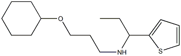 [3-(cyclohexyloxy)propyl][1-(thiophen-2-yl)propyl]amine 结构式