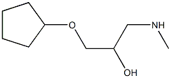 [3-(cyclopentyloxy)-2-hydroxypropyl](methyl)amine 结构式