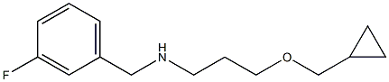 [3-(cyclopropylmethoxy)propyl][(3-fluorophenyl)methyl]amine 结构式