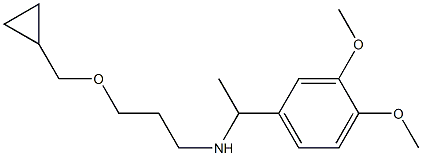 [3-(cyclopropylmethoxy)propyl][1-(3,4-dimethoxyphenyl)ethyl]amine 结构式