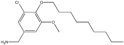 [3-chloro-5-methoxy-4-(nonyloxy)phenyl]methanamine 结构式