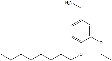 [3-ethoxy-4-(octyloxy)phenyl]methanamine 结构式