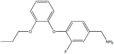 [3-fluoro-4-(2-propoxyphenoxy)phenyl]methanamine 结构式