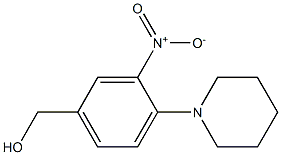 [3-nitro-4-(piperidin-1-yl)phenyl]methanol 结构式