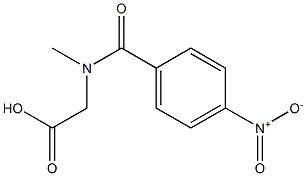 [methyl(4-nitrobenzoyl)amino]acetic acid 结构式