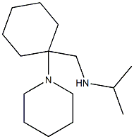 {[1-(piperidin-1-yl)cyclohexyl]methyl}(propan-2-yl)amine 结构式