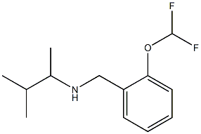 {[2-(difluoromethoxy)phenyl]methyl}(3-methylbutan-2-yl)amine 结构式