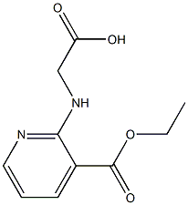 {[3-(ethoxycarbonyl)pyridin-2-yl]amino}acetic acid 结构式