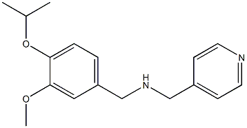 {[3-methoxy-4-(propan-2-yloxy)phenyl]methyl}(pyridin-4-ylmethyl)amine 结构式