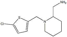 {1-[(5-chlorothiophen-2-yl)methyl]piperidin-2-yl}methanamine 结构式