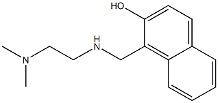 1-({[2-(dimethylamino)ethyl]amino}methyl)-2-naphthol 结构式