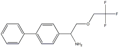 1-(1,1'-biphenyl-4-yl)-2-(2,2,2-trifluoroethoxy)ethanamine 结构式