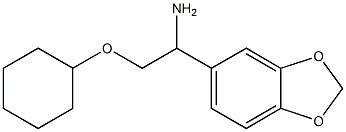 1-(1,3-benzodioxol-5-yl)-2-(cyclohexyloxy)ethanamine 结构式