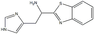 1-(1,3-benzothiazol-2-yl)-2-(1H-imidazol-4-yl)ethanamine 结构式