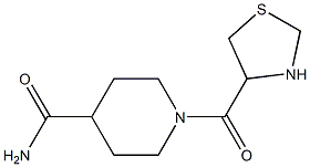 1-(1,3-thiazolidin-4-ylcarbonyl)piperidine-4-carboxamide 结构式