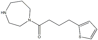 1-(1,4-diazepan-1-yl)-4-(thiophen-2-yl)butan-1-one 结构式