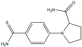 1-(4-carbamothioylphenyl)pyrrolidine-2-carboxamide 结构式