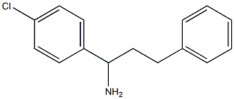 1-(4-chlorophenyl)-3-phenylpropan-1-amine 结构式